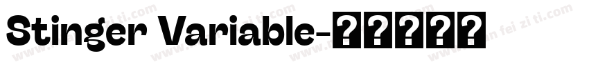 Stinger Variable字体转换